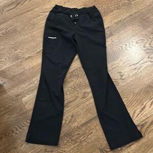 Sketchers black yoga style scrub pants XS